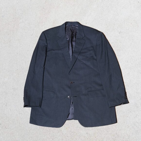 Brooks Brothers 1818 100% Madison Suit Grey Herringbone – 44L / 39W – Made in US - Picture 2 of 9